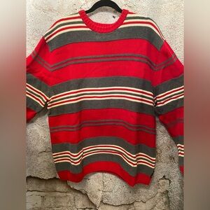 MENS Chaps Stripped Cotton Sweater
